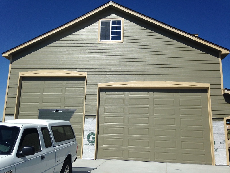 Large garage painting project nearly complete