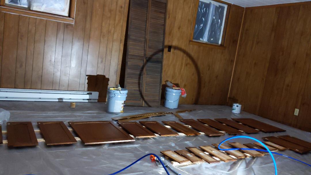 Pop Up Painting - Ready to prime cabinets